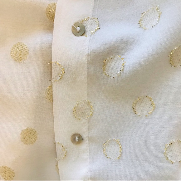 Blouse with golden polka dots - Picture 3 of 7